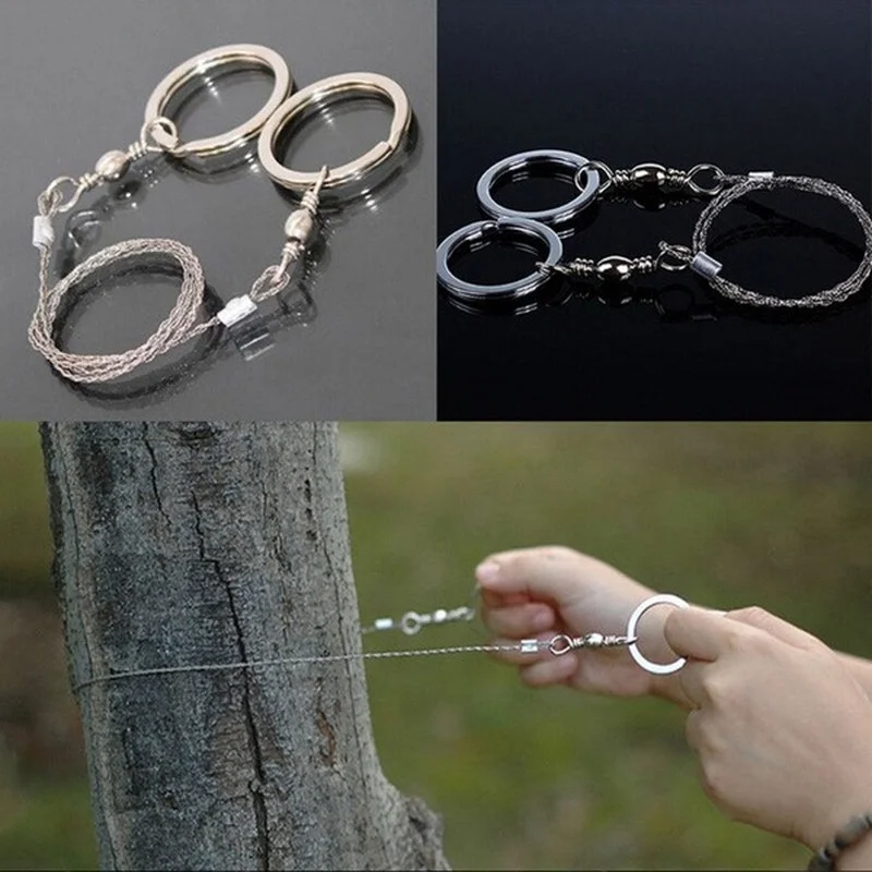 

2021 New Hand Chain Saw Safety Survival Fretsaw ChainSaw Emergency Outdoor Steel Wire Saw Pocket Gear Camping Hunting Kits