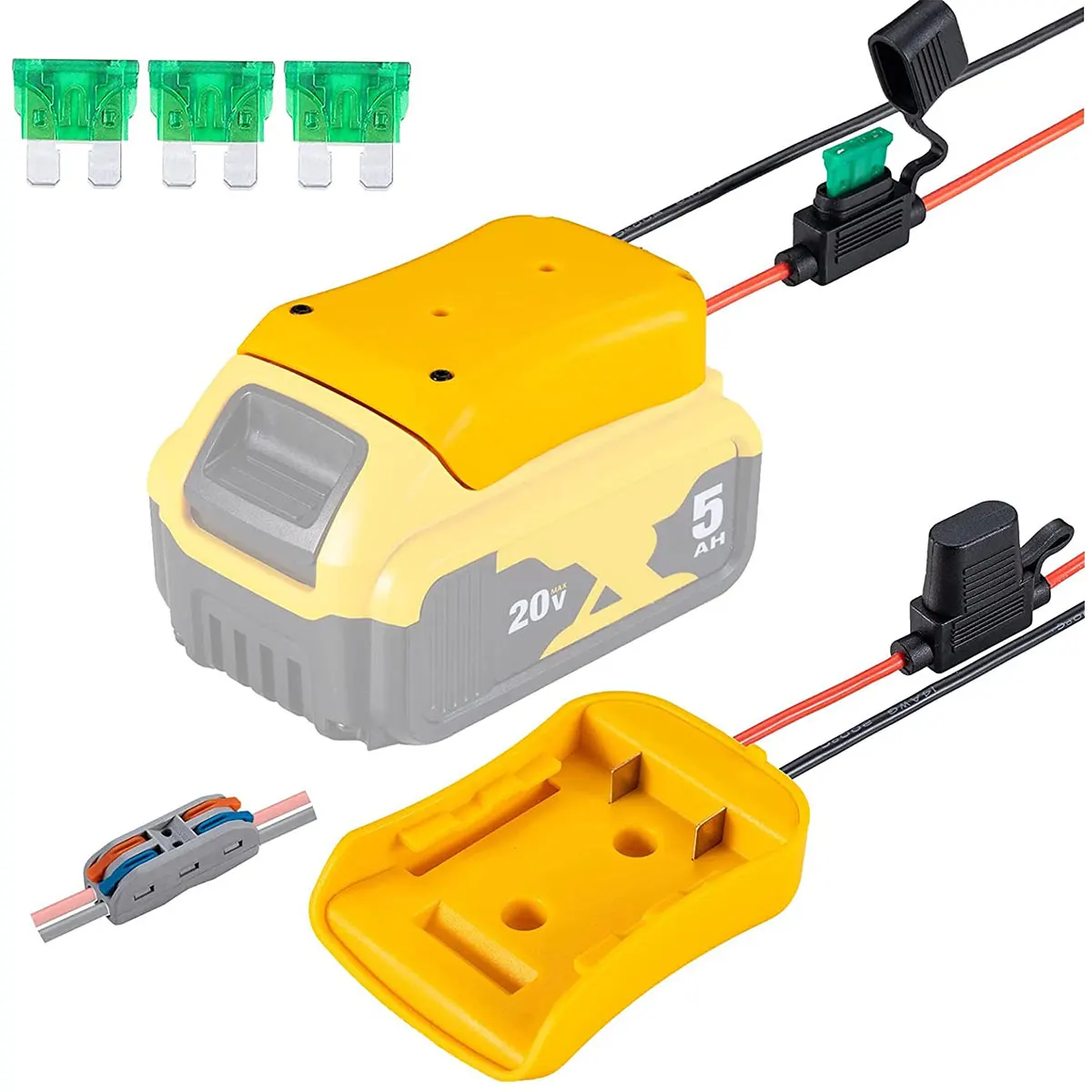 

Battery Adapter Converter For Dewalt 14.4/18/20V Li-ion Battery DIY Adapter Power Tool Convert For DCB140 DCB180 DCB182 DCB184