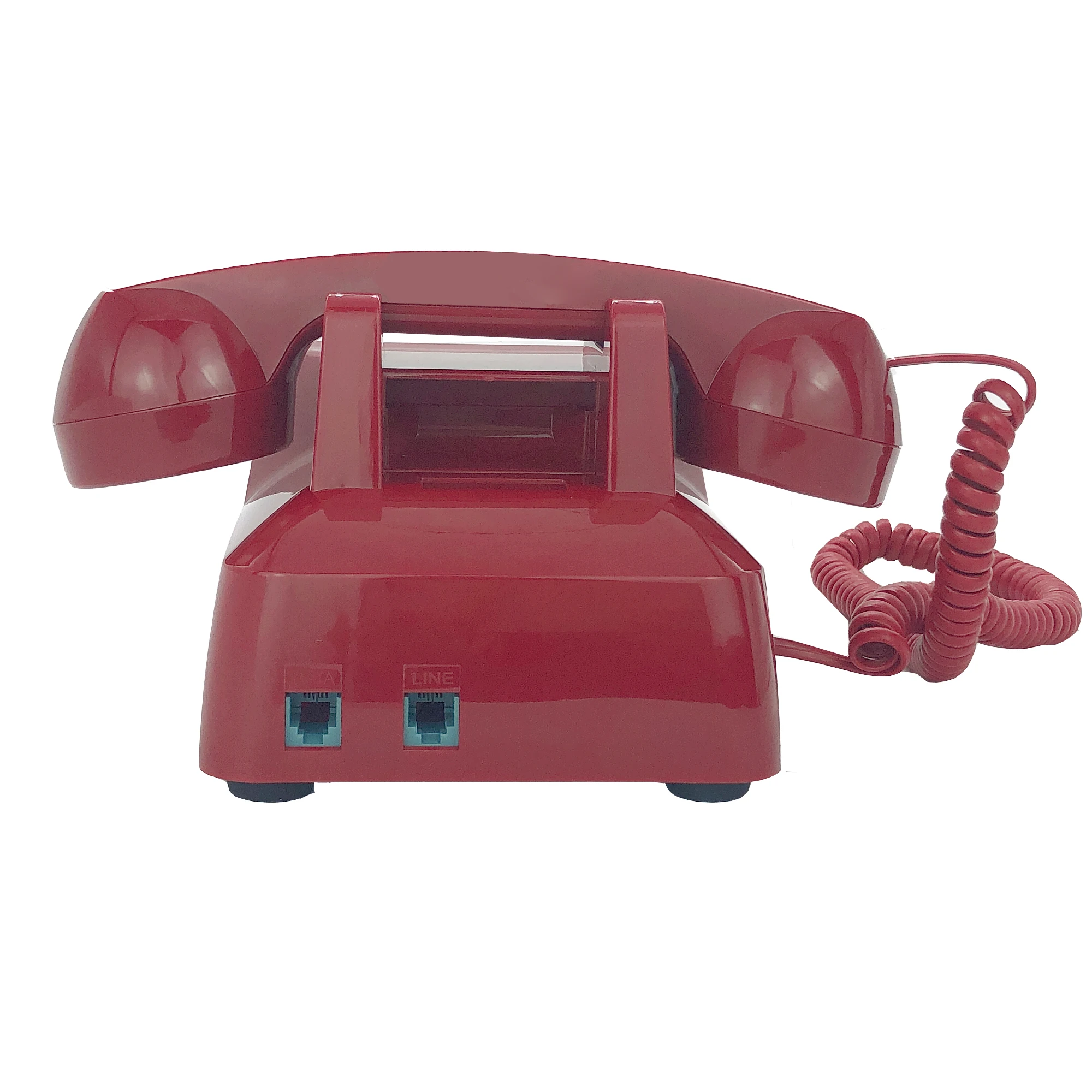 corded retro home telephones classic analog red phone vintage antique old fashion landline telephones for home office hotel free global shipping