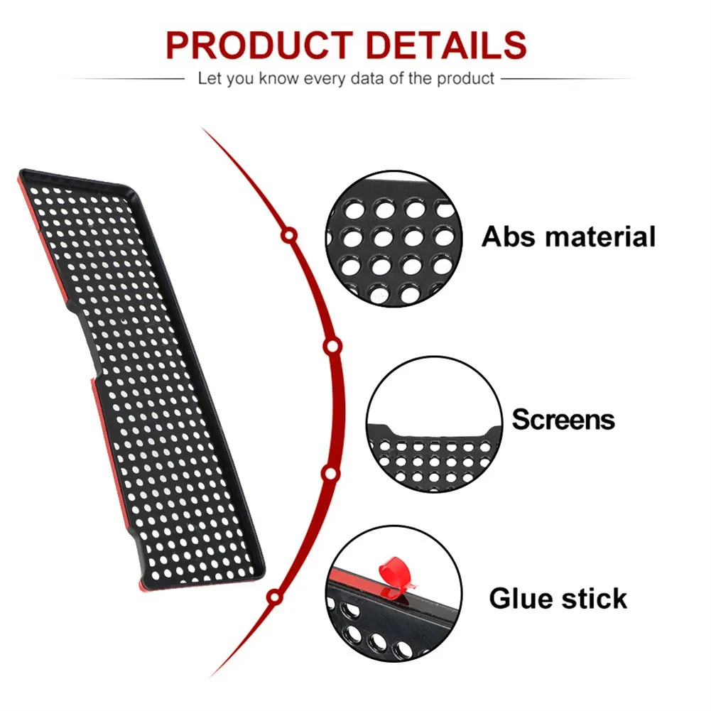 

For Tesla Model 3 2021 Car Intake Protection Car Air Inlet Cover Universal Protection Cover Replaces Trim Black