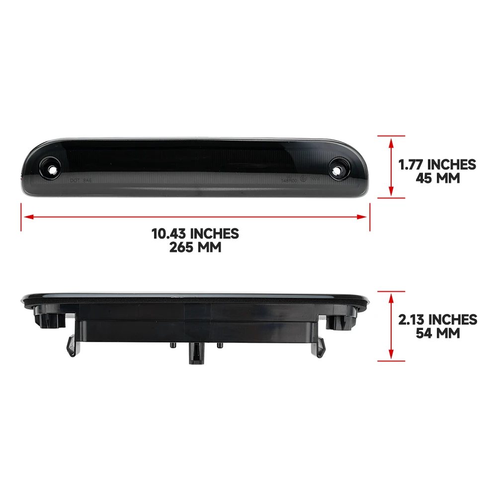 

Дымчатый светодиодный 3-й стоп-сигнал для Fiat Ducato Peugeot Boxer Citroen Jumper 2021-2023 2006-2023 Opel Movano C Комплект третьего хвостового стоп-сигнала