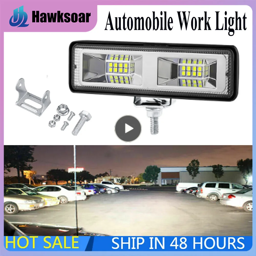 

48w Car Work Light LED Bar 16 LED Working Spotlight Offroad Vehicle SUV ATV Tractor Boat Trucks Excavator 12V 24V Led Combo Beam