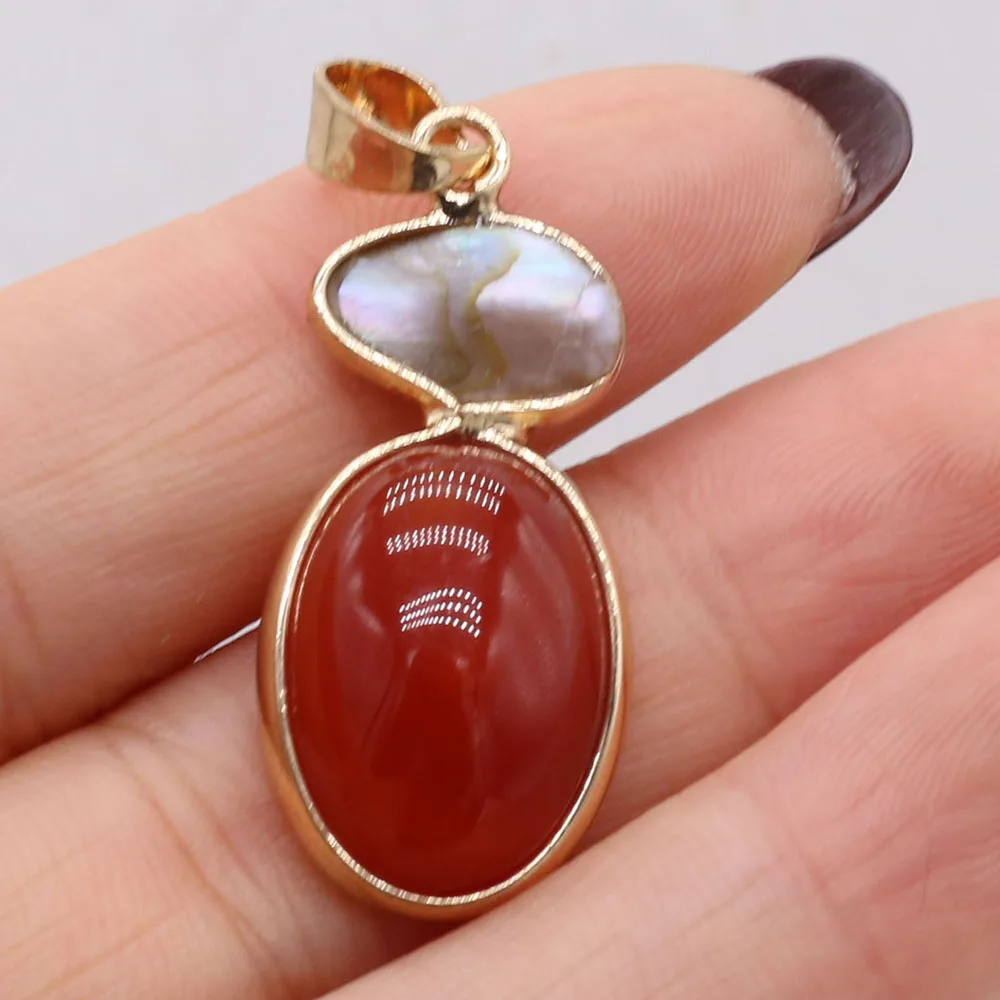 Оптовая продажа подвеска из ракушек и натурального камня агат Подвески для