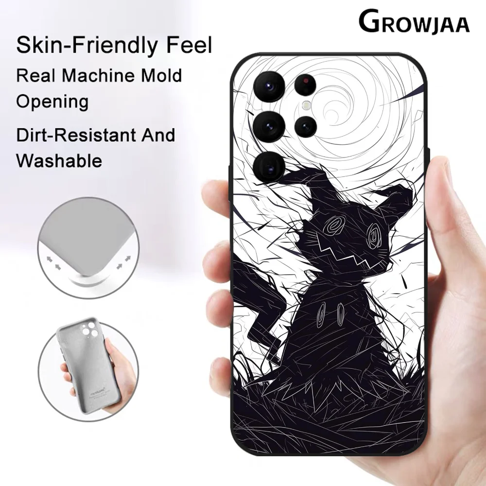 Чехол для телефона Mimikyu Mewtwo Pikachu Samsung Galaxy S24 Ultra S22 S23 S21 S20 5G защитный силиконовый