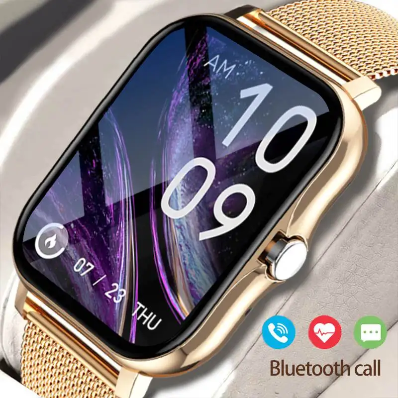

Women Smart Watch Fitness Tracker Heart Rate Monitoring Bluetooth Call smartwatch Men IP67 Waterproof Healthy Sports HD Bracelet