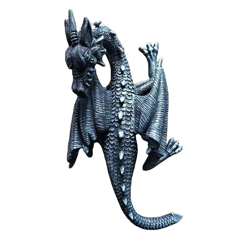 Двор с приподнятой головой и хвостом летающий дракон садовые украшения