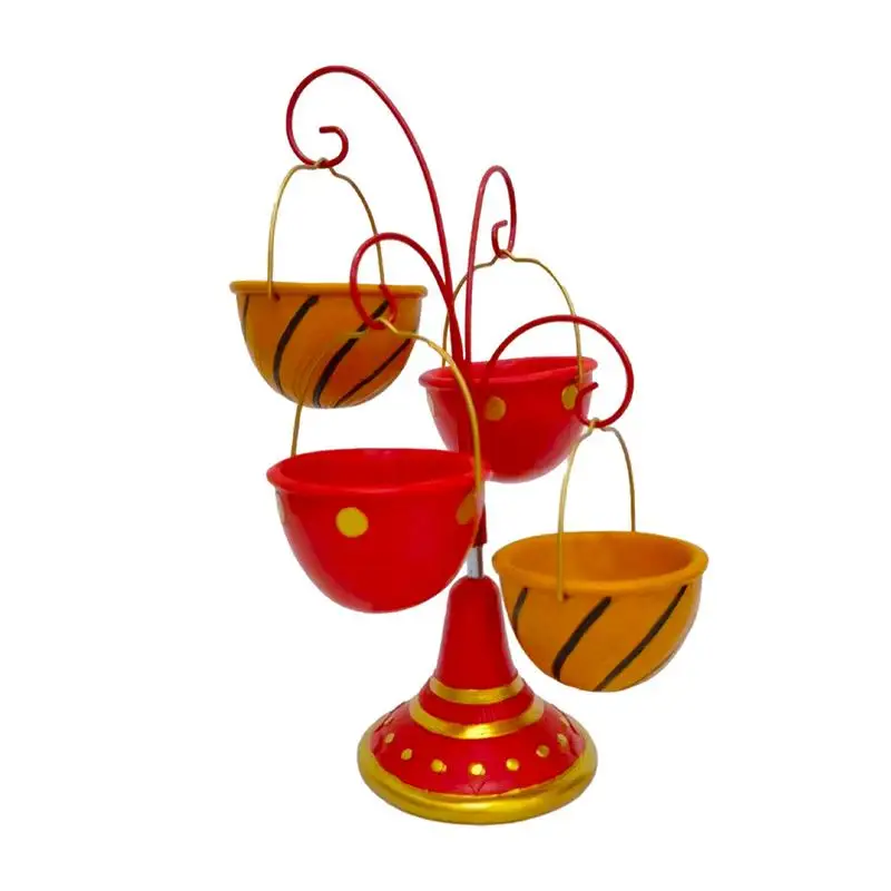 

Christmas Broom Round Bowl Stand Resin Snack Bowl Rack Premium With Fine Workmanship For Home Living Room Decoration