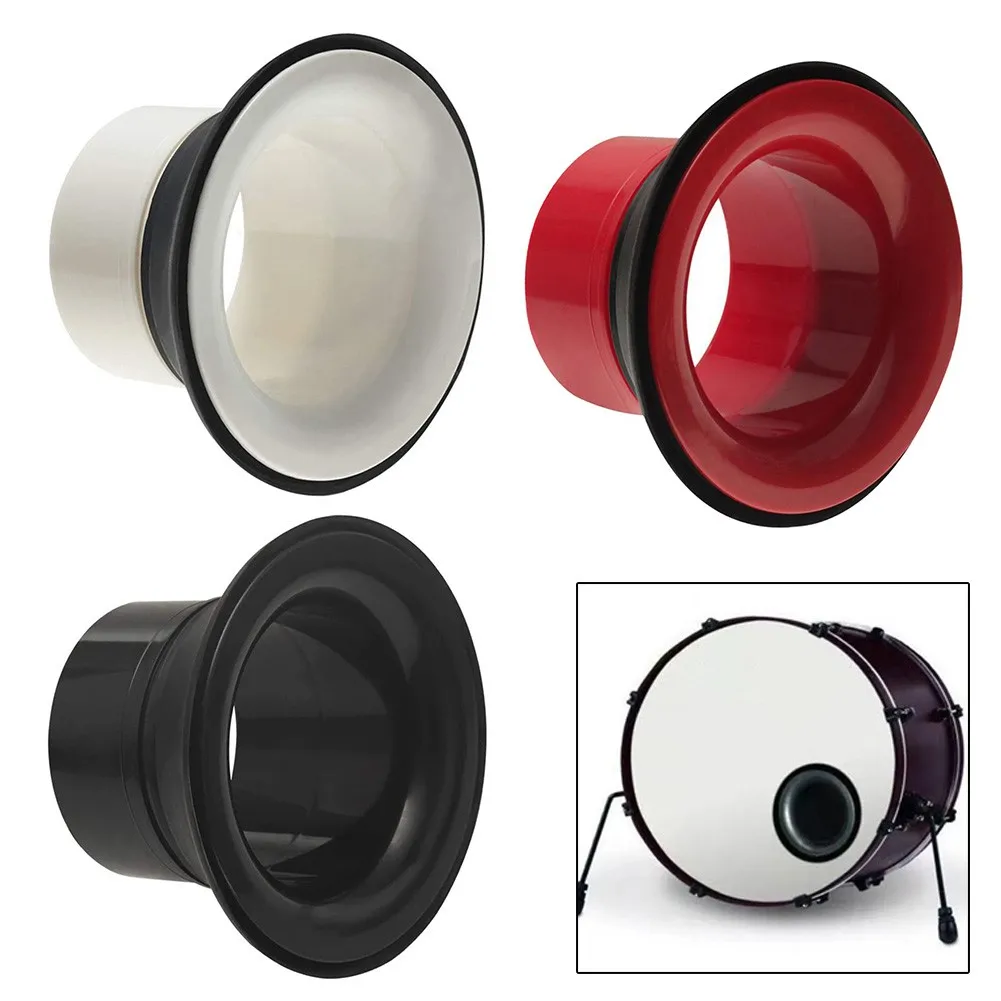 

Bass Drum Enhancer Port Insert Enhancement Hole Protector Amplifier Kick Booster Black White Red With Protection Sticker Parts