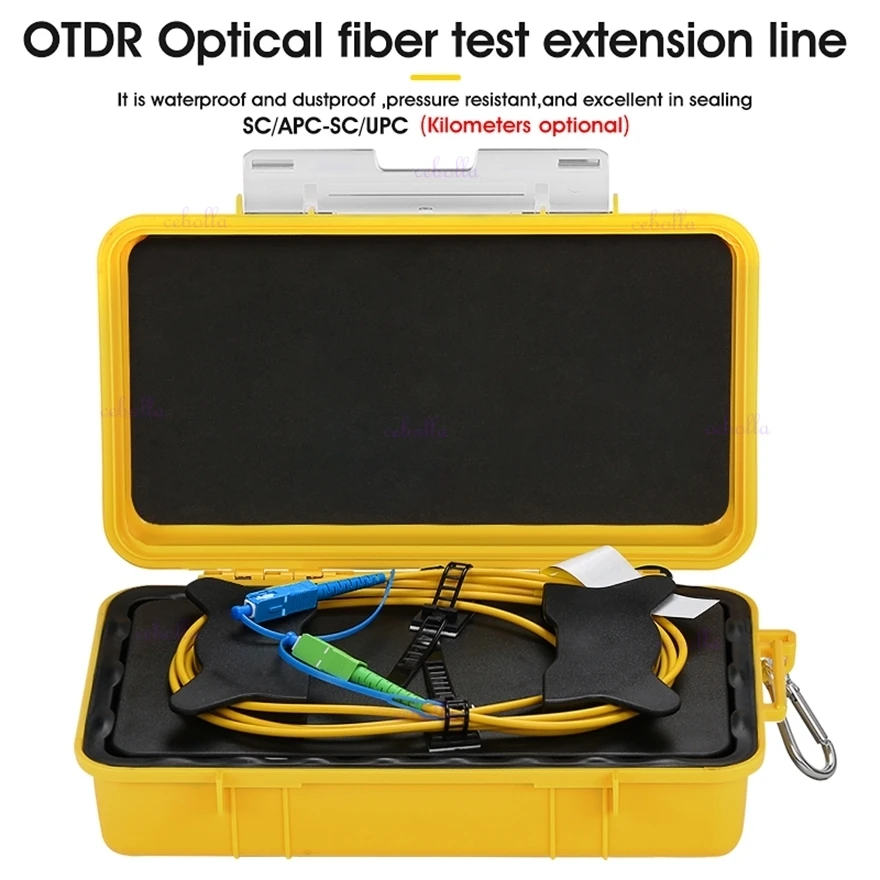 OTDR SC/UPC-SC/APC Dead Zone Eliminator Fiber Rings  Fiber Optic OTDR Launch Cable Box 1km SM 1310/1550nm Free shipping