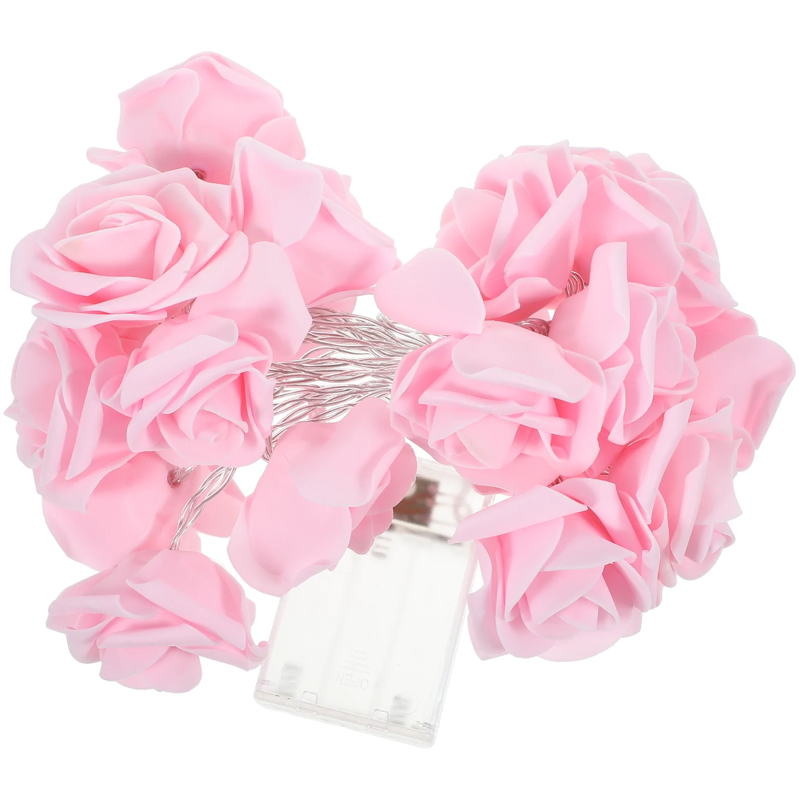 

День Святого Валентина, роза, шнурок, искусственные розы, 20 светодиодов, гирлянда, Сказочная искусственная Роза