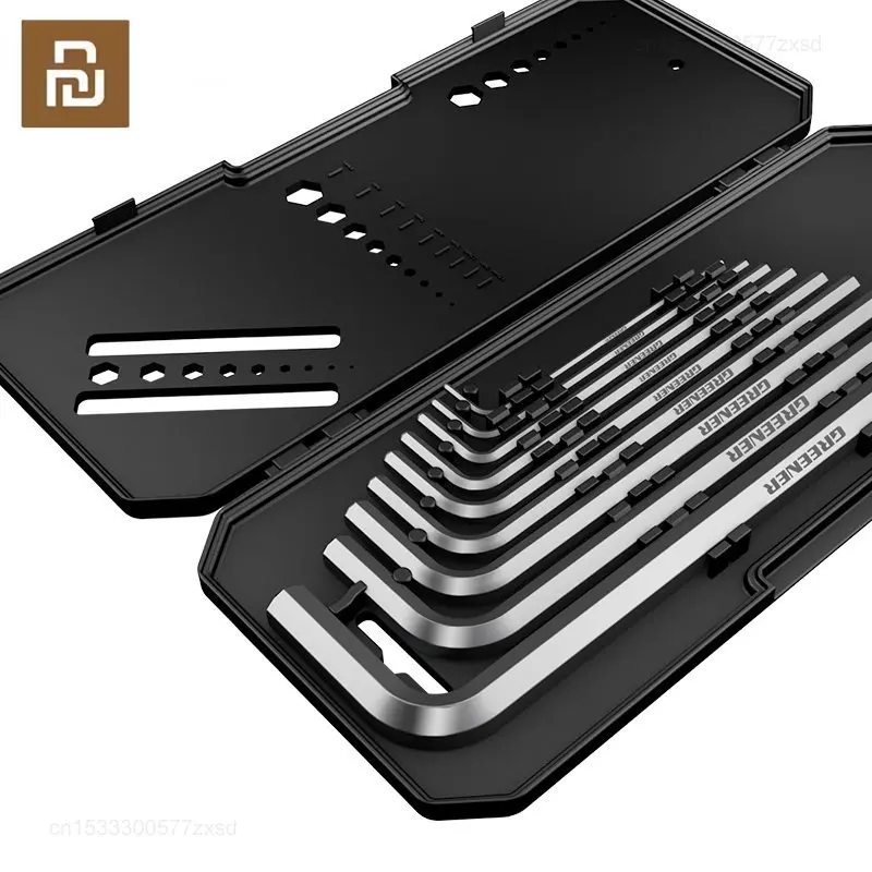 

Набор шестигранных ключей Xiaomi GREENER, Набор отверток с шестигранным ключом, комбинированные в коробке Универсальные Длинные метрические Инструменты для ремонта