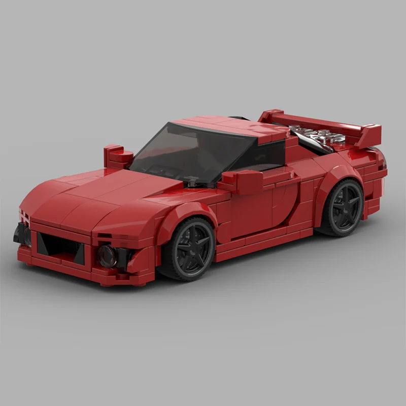 Фото Конструктор QWERT Speed Racing Car Model MOC: Модульная модель спортивного автомобиля RX7 JDM. Технологичный конструктор для детей. Подарок на праздники. Набор для сборки. №2