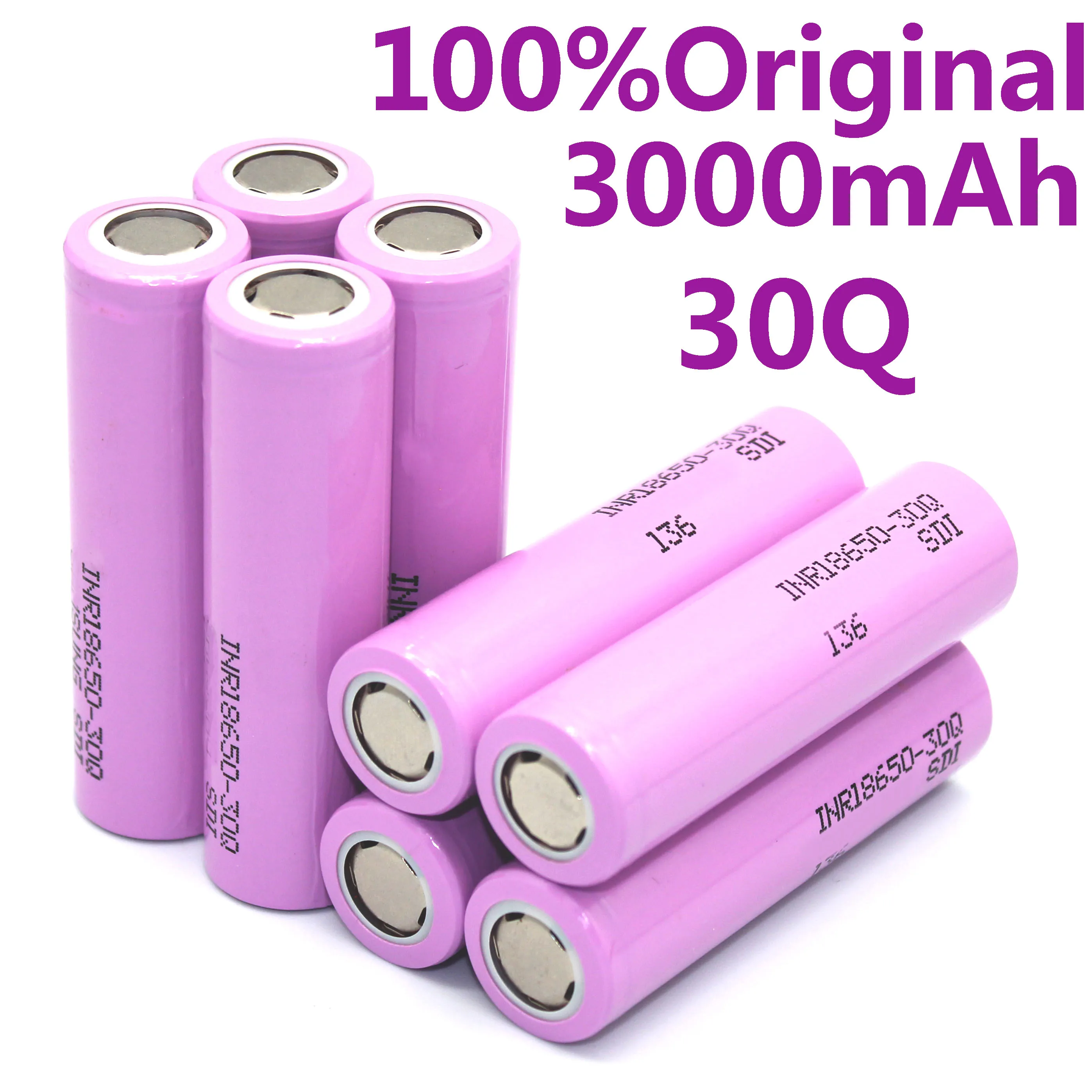 

3,7 V 3000mah 18650 Batterie für 30Q INR 18650 30Q 20A Lithium-ionen-akku Ersatz Exteral Batterie für samsung