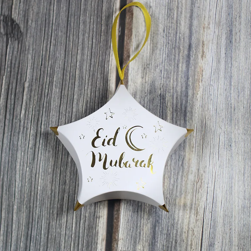 5 шт. Eid Mubarak звезда Подарочная коробка полый упаковочный ящик для мыши конфетная