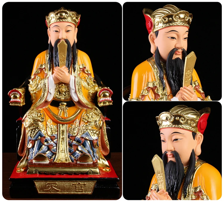 3 шт. даосский буддизм фигурка богов Будды SAN GUAN DADI TIAN DI SHUI Азиатская семья статуя