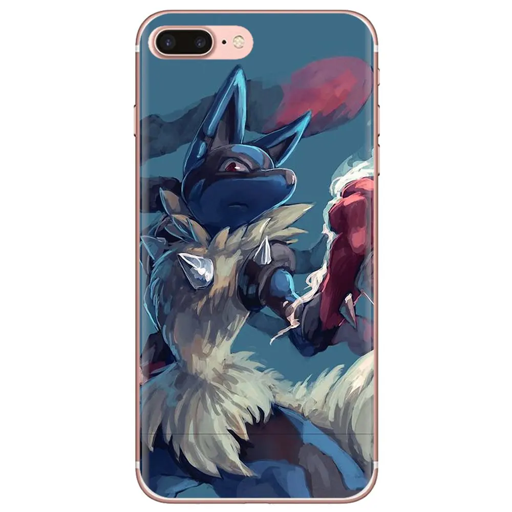 Прозрачные чехлы из ТПУ для Motorola Moto G5 G5S G6 Z Z2 Z3 C G G2 G3 X4 E4 E5 Play Plus Pokemon Good Mega Lucario Fan |