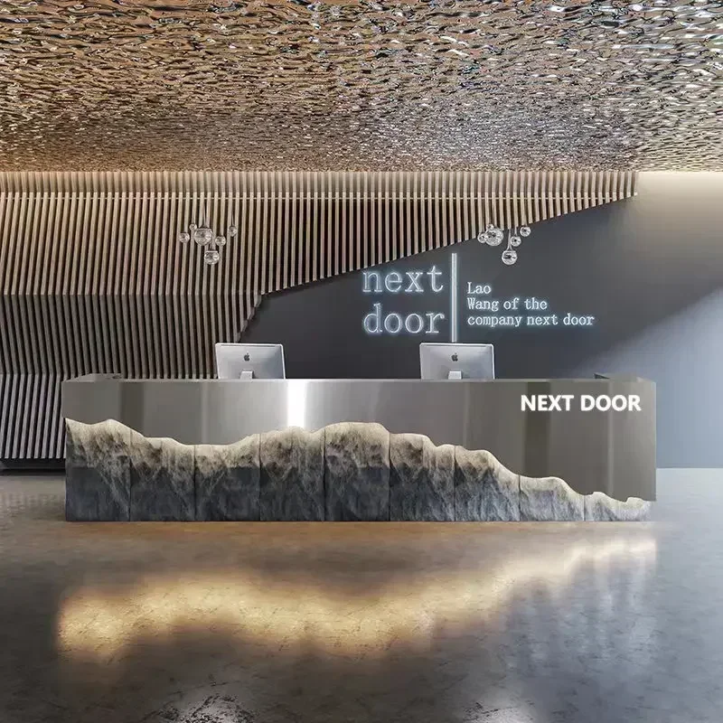 Коммерческая мебель креативный стиль индустрии бар кассир из нержавеющей стали