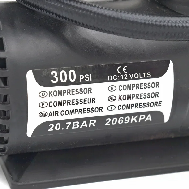 12 В автоматический электрический воздушный насос 300psi компрессор шин