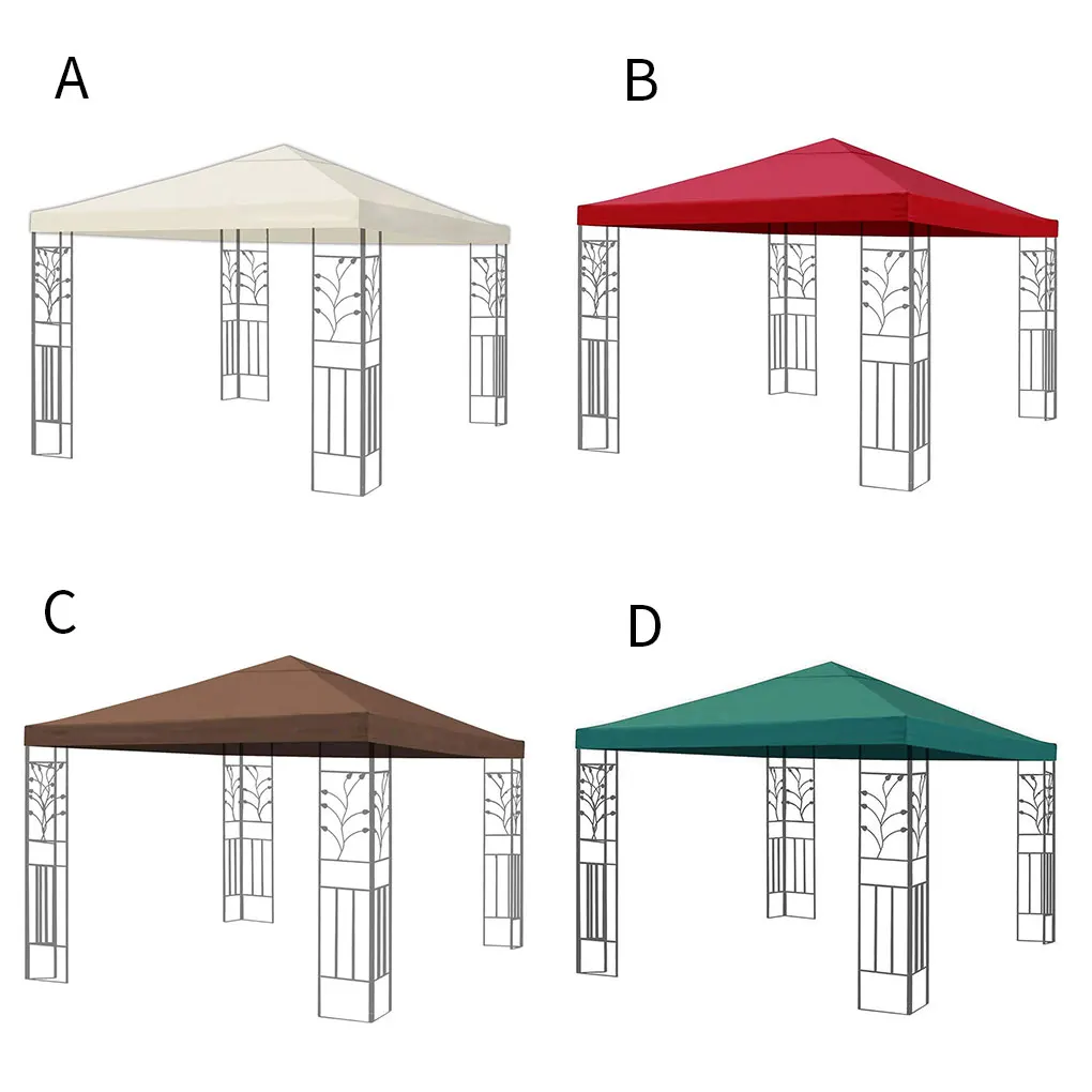 

10 x 10 Outdoor Pavilion Roof Replacement Cover Courtyard Awning Roman Awning Tarpaulin