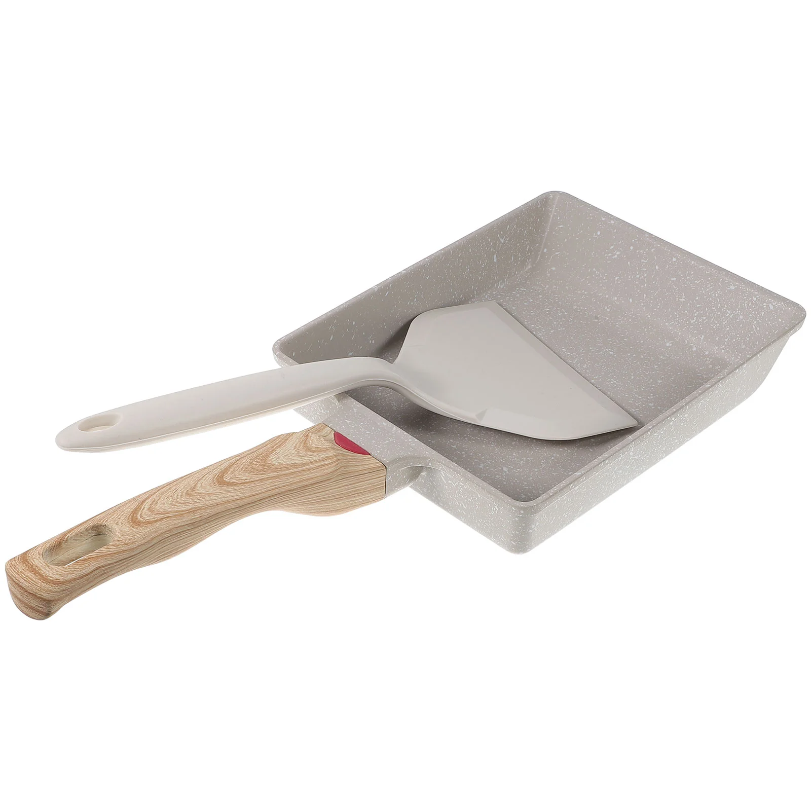 

1 Set of Convenient Chicken Pan Ergonomic Frying Pan Breakfast Egg Handle Pan Frying Supply