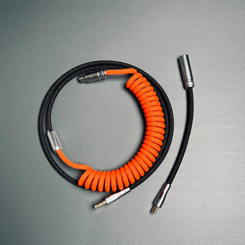 hand made customized keyboard cable keycap aviation plug data cable type c mini mirco to usb connector for gaming keyboard free global shipping