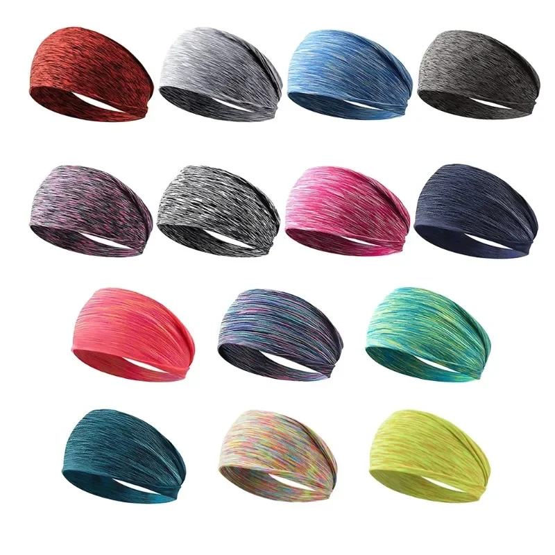 

Elastic Headband Sport Sweatband Women Men Hair Band Non-slide Workout Turban Gym Fitness Bandage for Climbing Multiple Colors