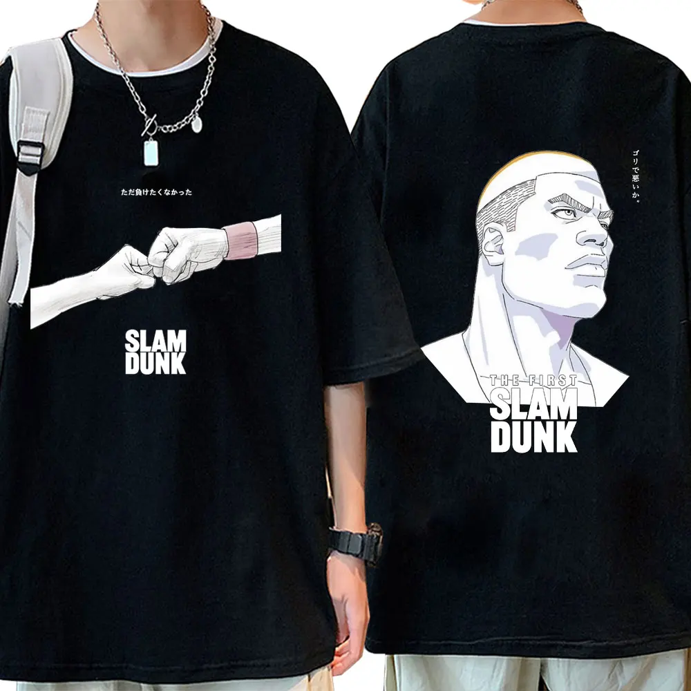 

Футболка унисекс с принтом аниме Akagi Takenori, модные тенниски оверсайз с коротким рукавом для мужчин и женщин