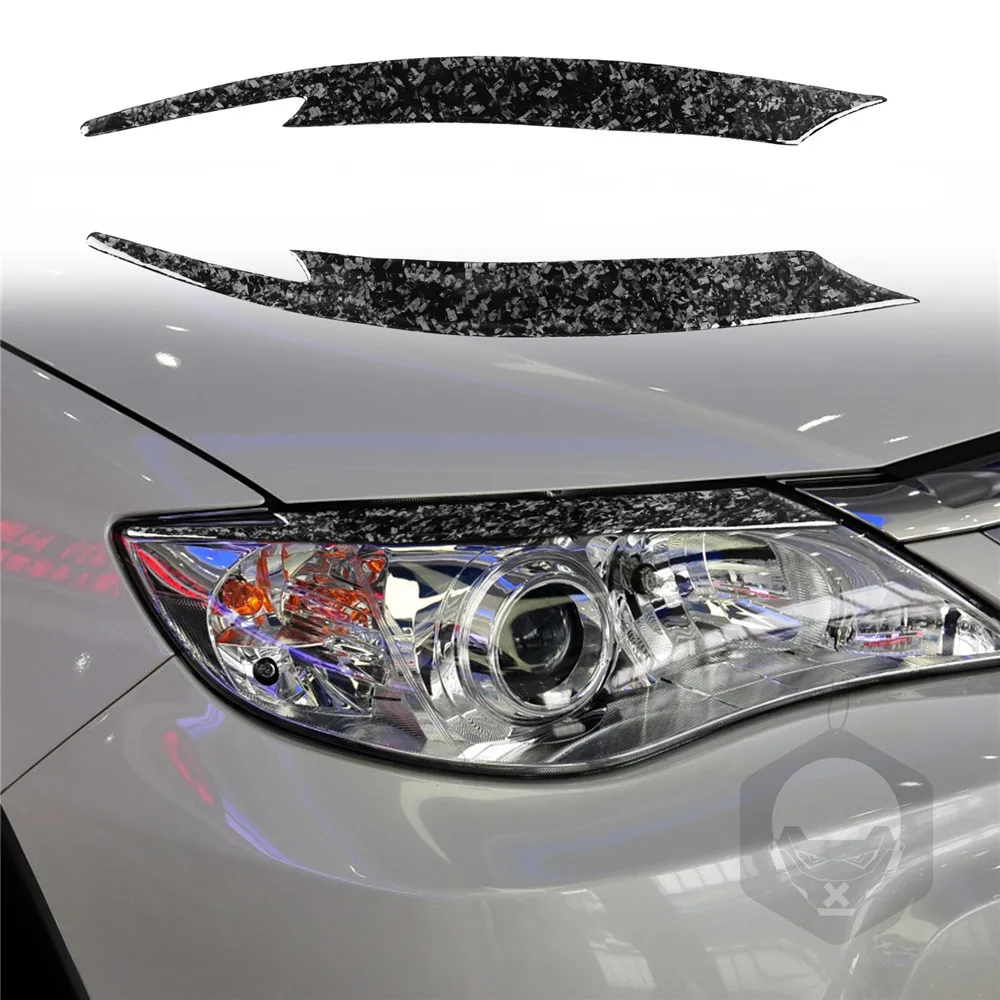 

For Subaru Impreza WRX STi X 10th 2008-11 Carbon Fiber Headlight Eyebrow Sticker