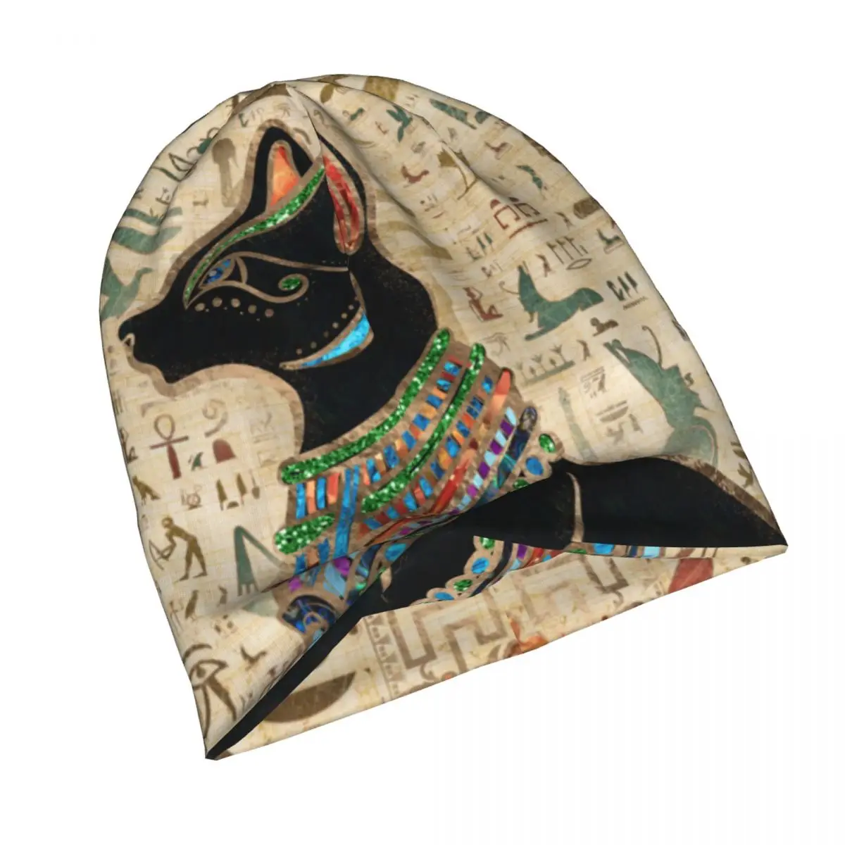Шапка с египетским котом Bastet шапки вязаные в стиле хип-хоп египетский фараон