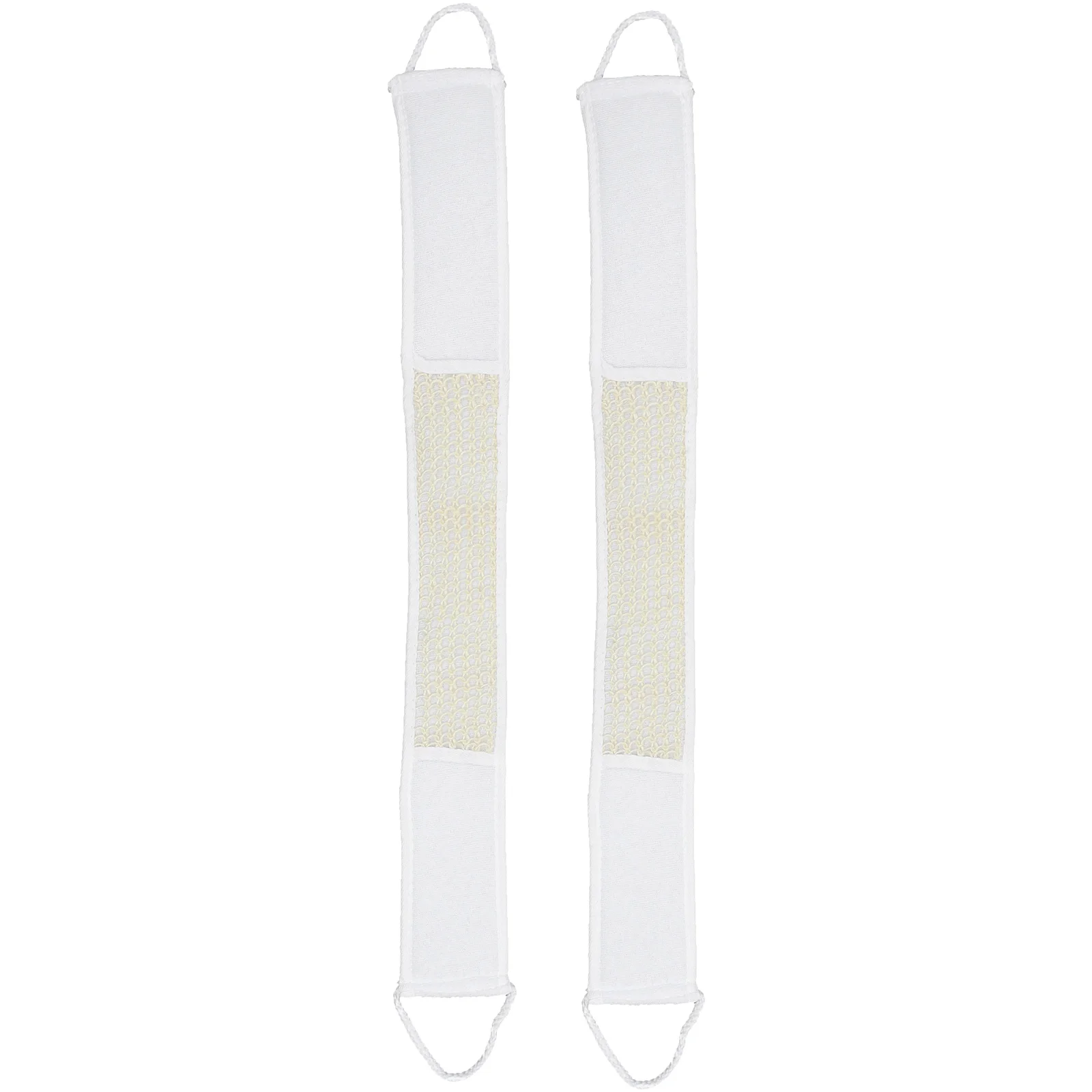 

2Pcs Exfoliating Back Strap Shower Strap Shower Scrunchie Bath Scrubber Brush Scrubber Belt Back Cleaning Scrubber