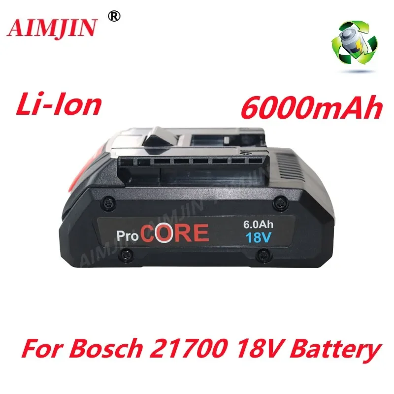 Новый набор литий-ионных батарей 18 в 21700 Ач GBA18V80 для Bosch 18-вольтовых беспроводных