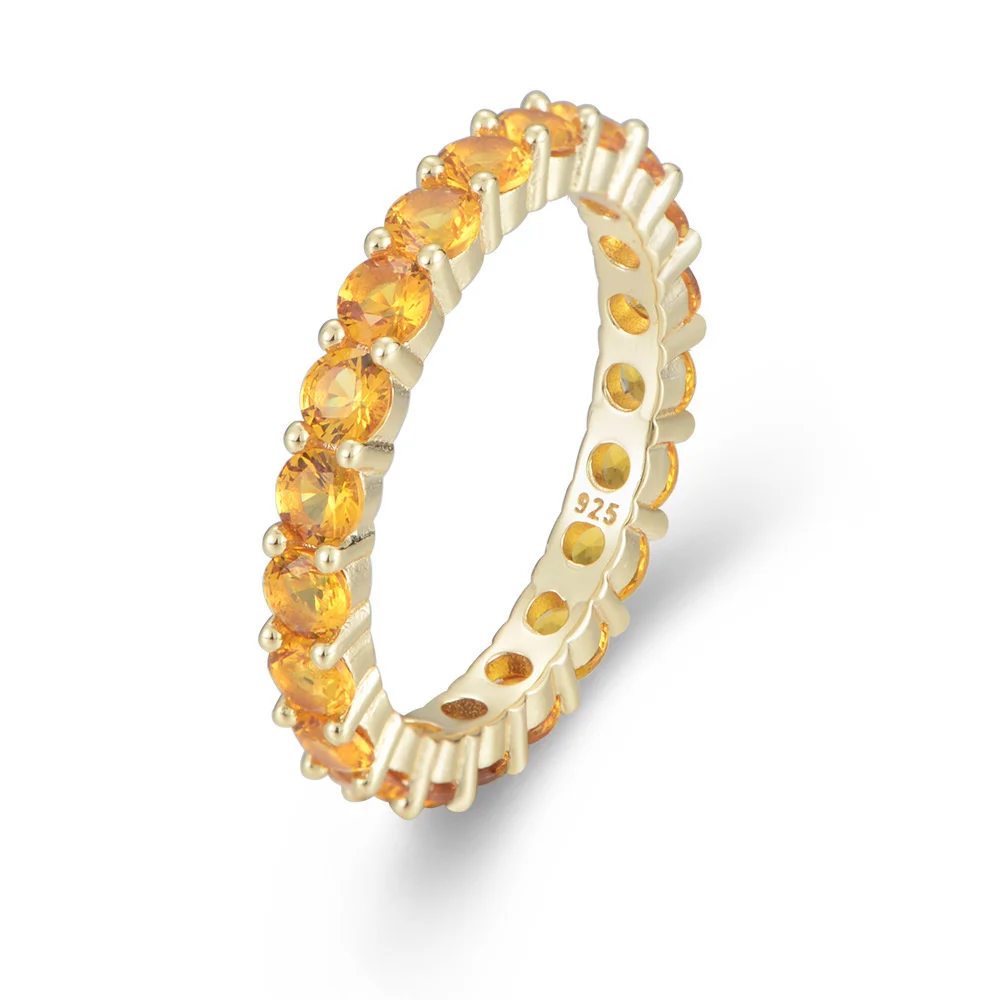 

S925 Sterling Silver Full Diamond Multicolor Electroplating Color Zircon Women's Style Strawberry Ring Bracelet Tarnish Jewelry