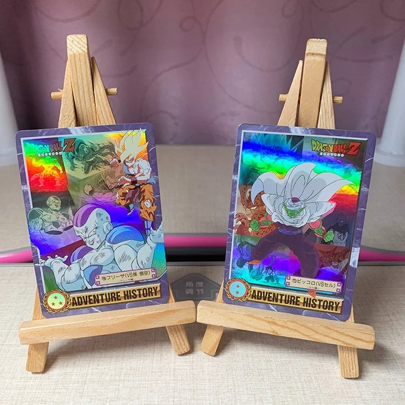 9PCS Dragon Ball Advance Adventure Flash Card Super Saiyan One Goku Gohan Toy Game Collection Cards |