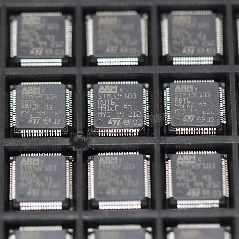

32-битный микроконтроллер STM32F103RBT6 M3 128K SMD LQFP64, новый оригинальный, 1 шт.