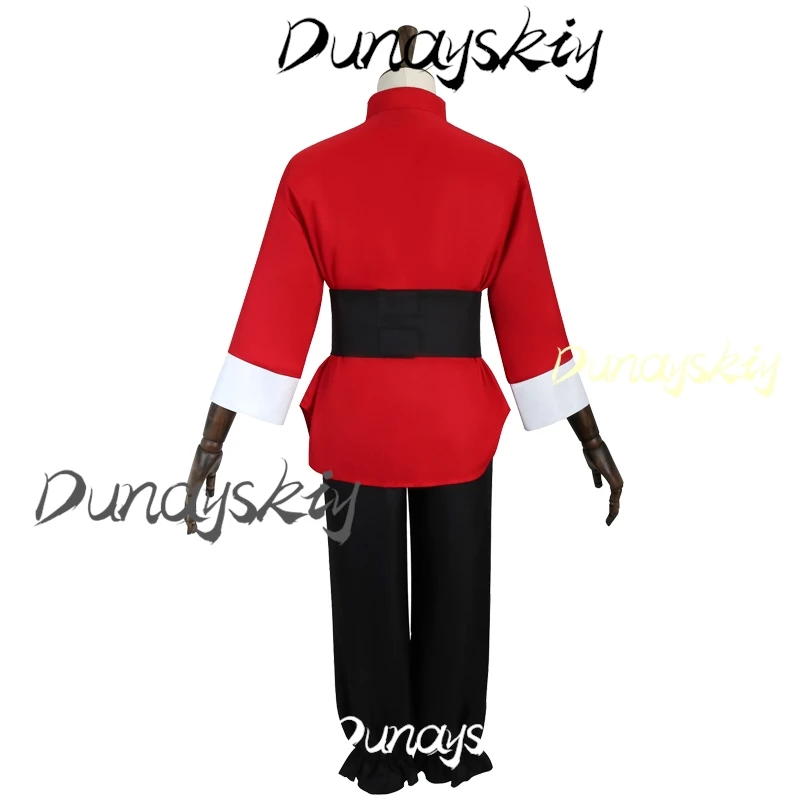 Аниме Ranma 1/2 Saotome Косплей Костюм Розовый Парик Красная Униформа Для Женщин Мужчин