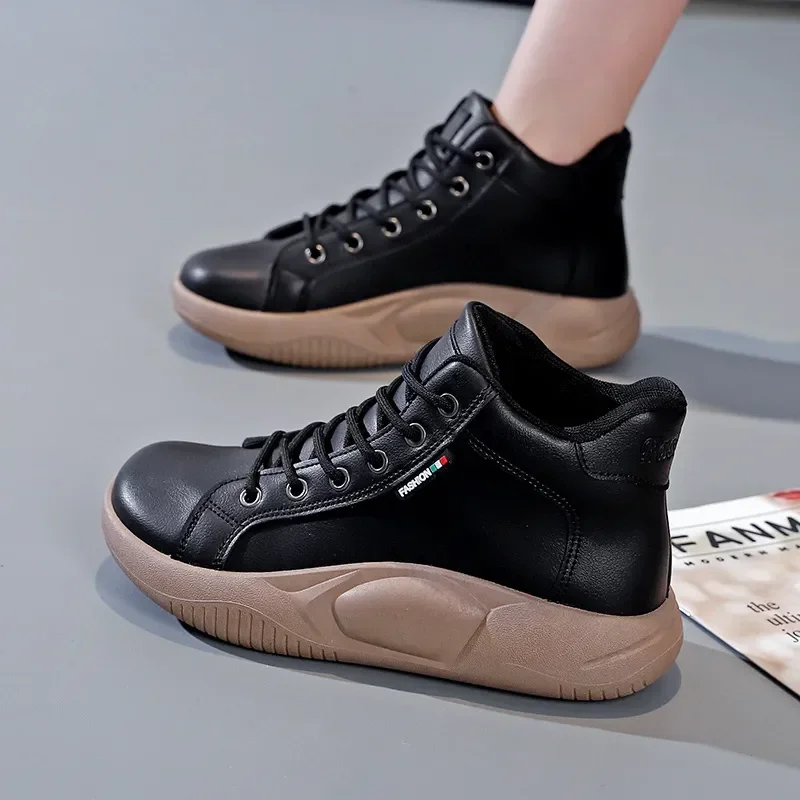 

Women Sneakers 2023 Platform Casual Loafers Solid Color Women Flats Shoes Oxford Sports Vulcanized Shoes Autumn Zapatillas Mujer