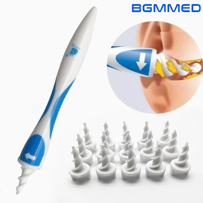 

BGMMED 16 Pcs Ear Cleaner Silicon Ear Spoon Tool For Ears Cares Health Tools Cleaner Ear Wax Removal Tool Set Care Soft Spiral