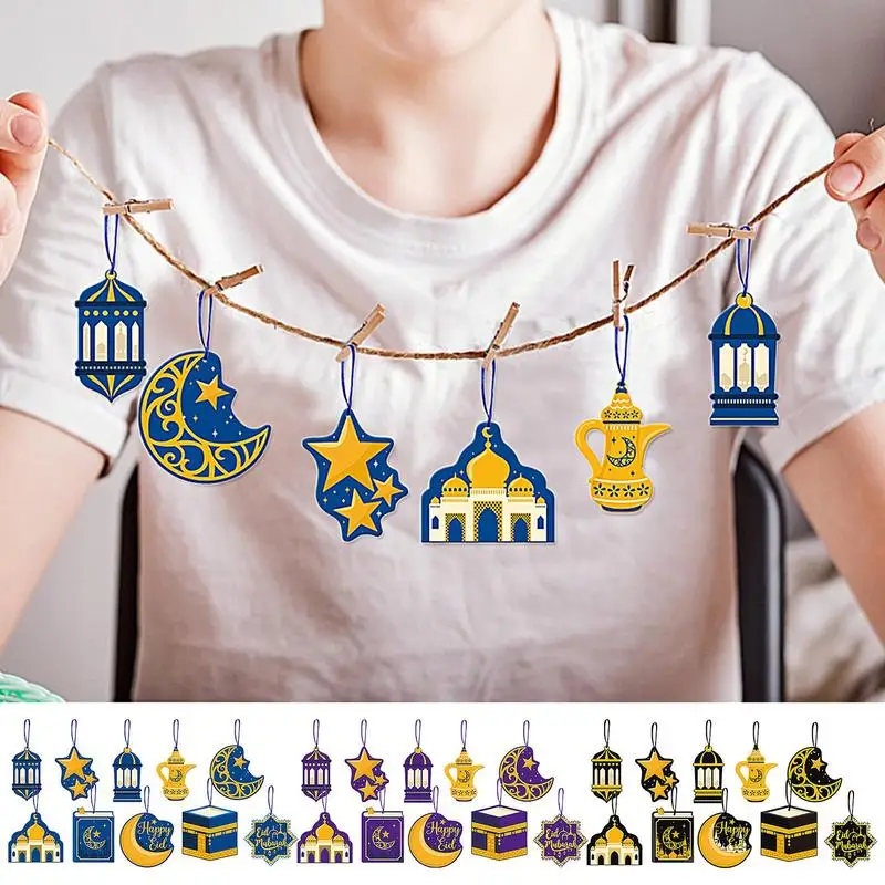 Украшения настенные в виде луны и звезд