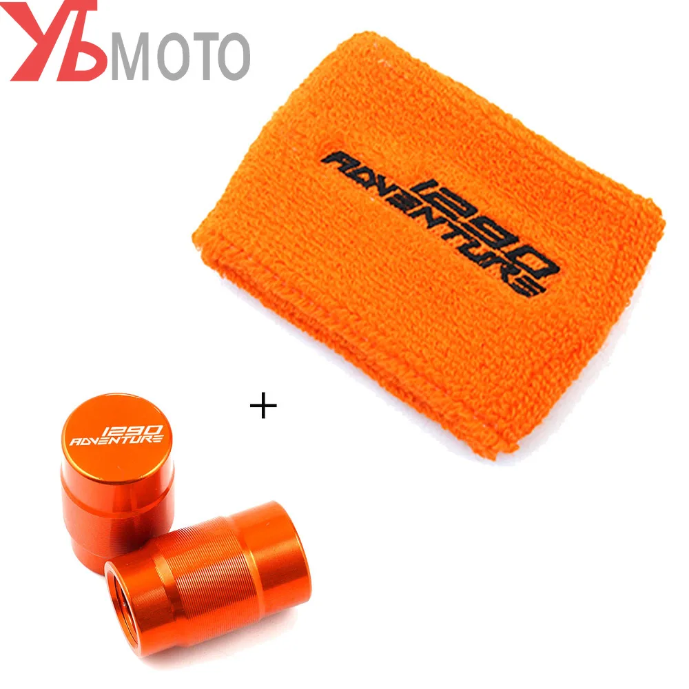 

Orange Oil Cap Sock Front Brake Fluid Tank Cover For KTM 1290 Super ADVENTURE R 790 1050 1090 1190 adv & Tire Valve Stem Caps