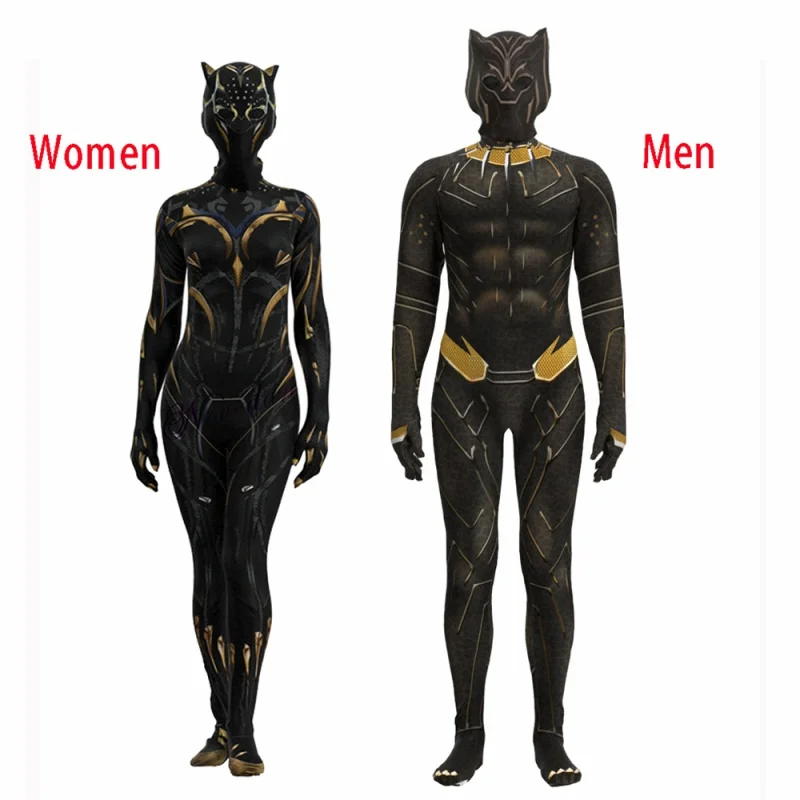 

Panther 2 Wakanda Forever Superhero Black Shuri Cosplay Suit Jumpsuit Bodysuit Carnival Costume For Women Men Kids