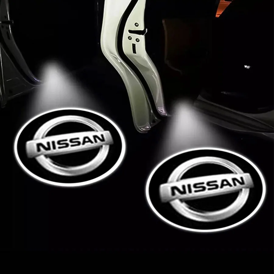 

Auto Logo Emblem Led Car Door Welcome Light Projector Lamp Accessoies For Nissans Nismo X-trail Almera Qashqai Tiida Teana