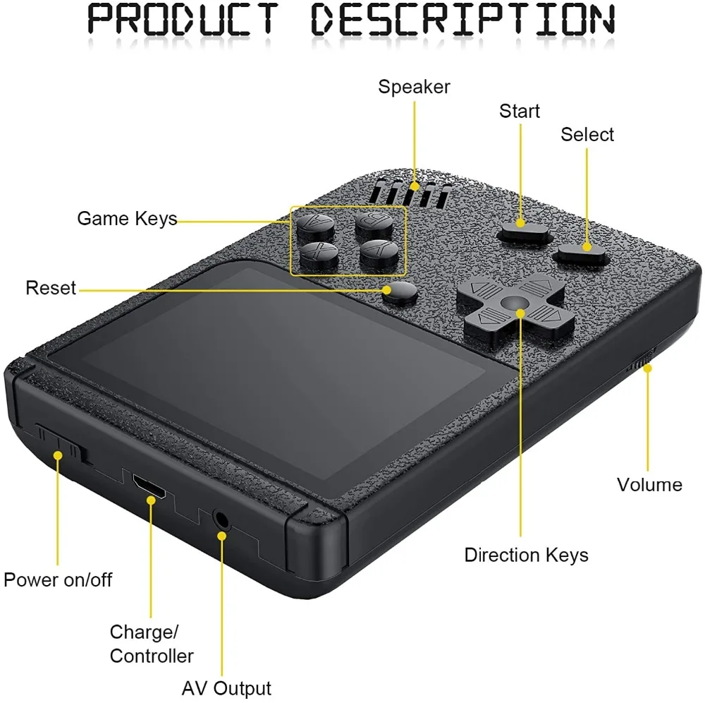 

2022 Retro Games Portable Video Game Console Handheld Mini Handheld Player Machine Children's Gifts Nostalgic Player
