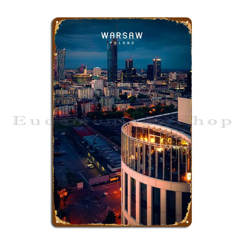 

Warsaw Metal Signs Cinema Funny Create Designer Wall Cave Tin Sign Poster