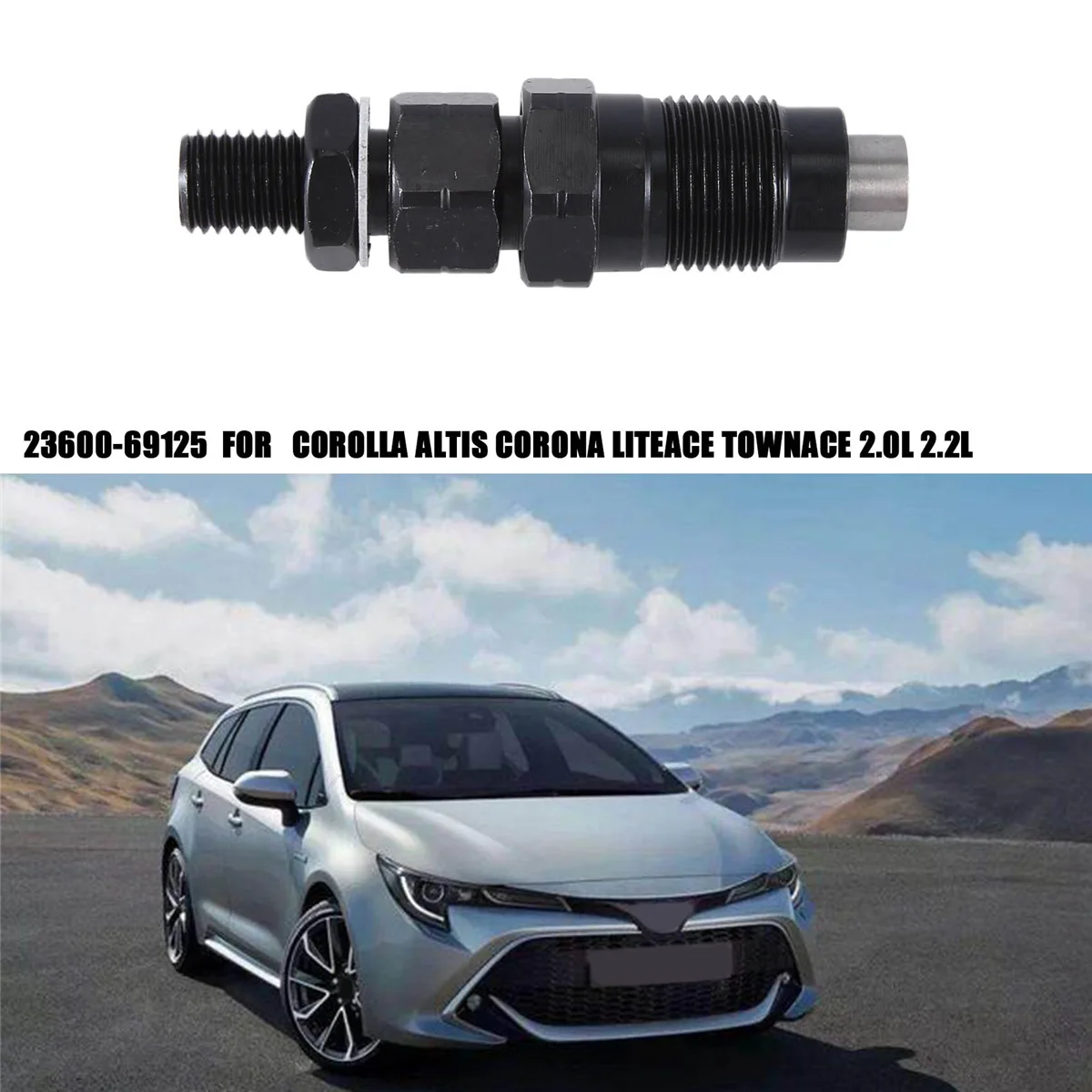 4 шт. Форсунка топливного инжектора для Toyota Corolla Altis Corona Liteace Townace 23600 л 69125 дизельный