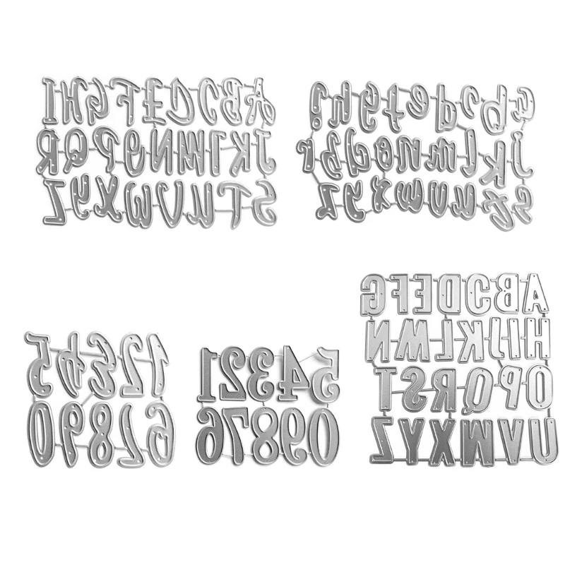 E8BD буквы номер металлические трафареты для резки для DIY Скрапбукинг декоративное тиснение бумажные карты шаблон декор высечки