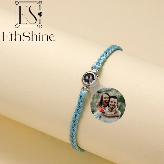 EthShine Personalized Circle Photo Projection Bracelet 5
