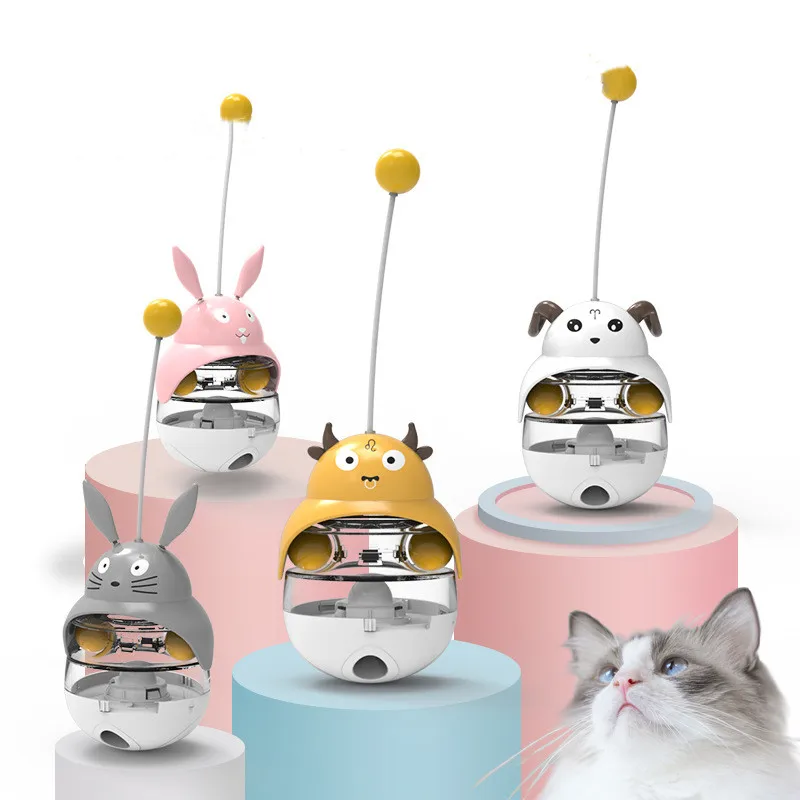 

100% Brand New Cat Toy Tumbler Leaking Food Ball Cat and Dog Educational Toy Self-healing Tease Cat Ball