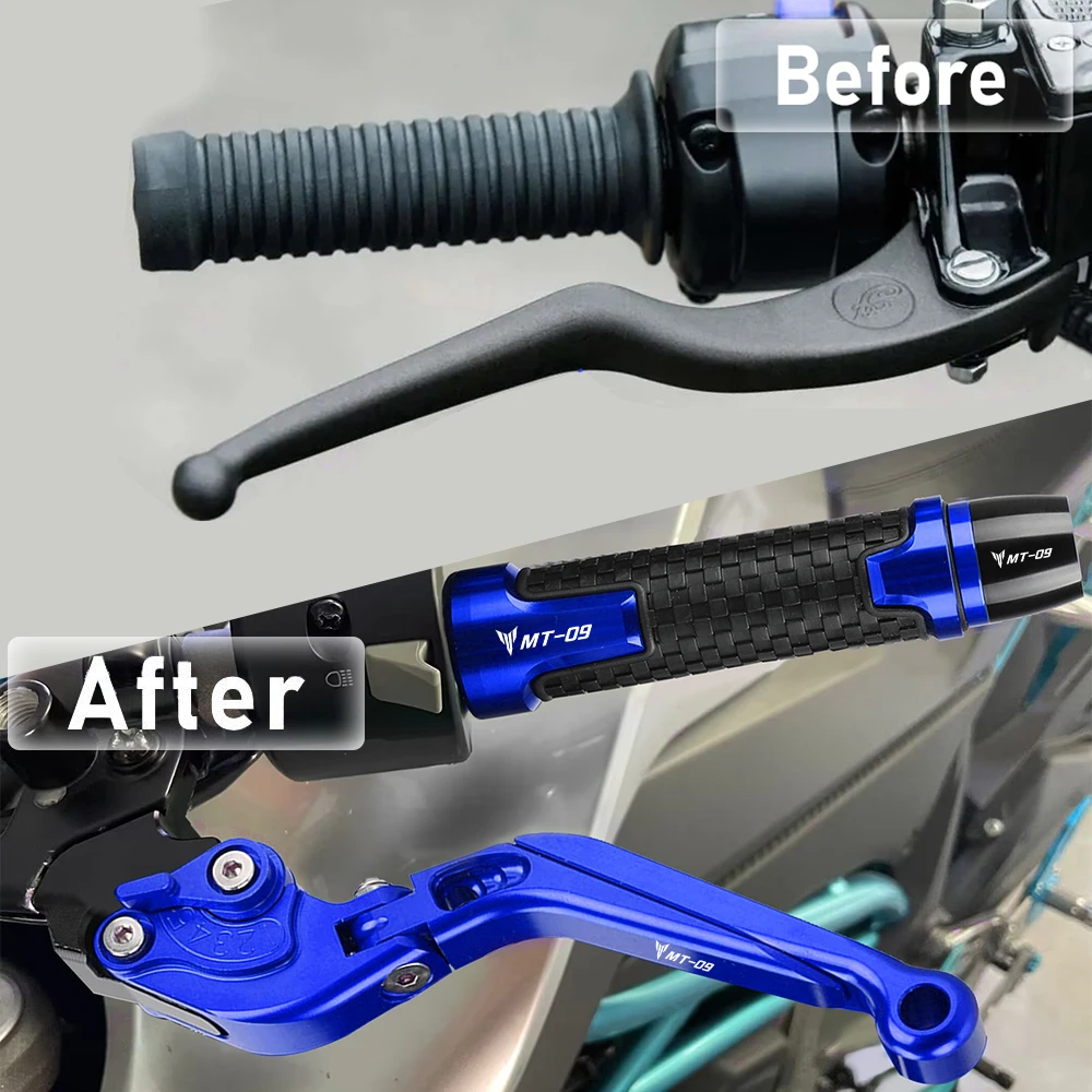 Аксессуары для мотоциклов рычаги тормозной муфты ручки руля колпачки Yamaha MT09 MT-09 MT