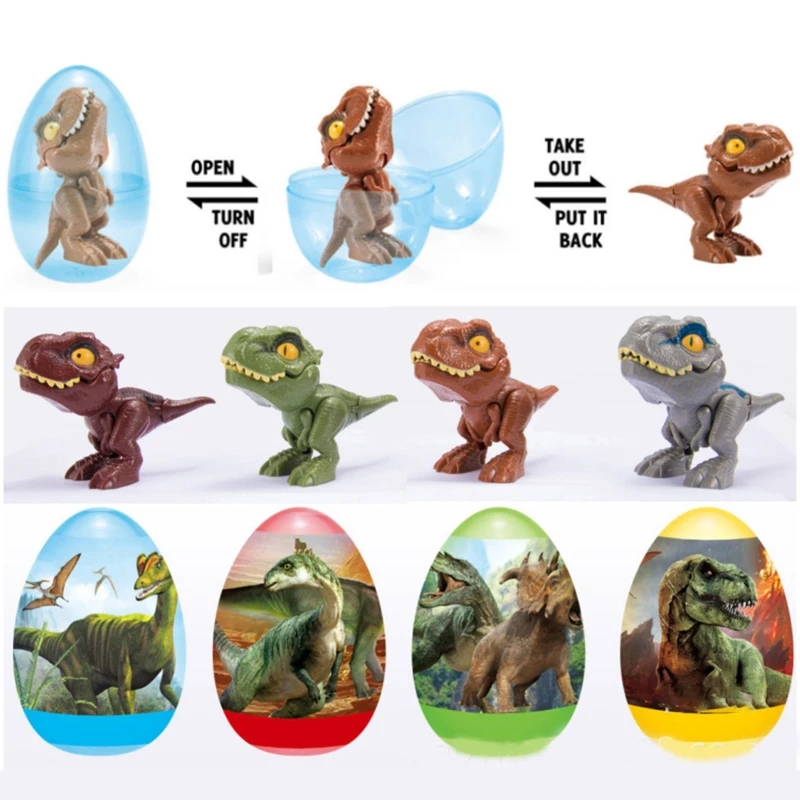 

Mini Jointed Dinosaur Toy Collectable Model Figurine w/ Moveable Arms Mouth Education Family Game Child Backpack Pendant