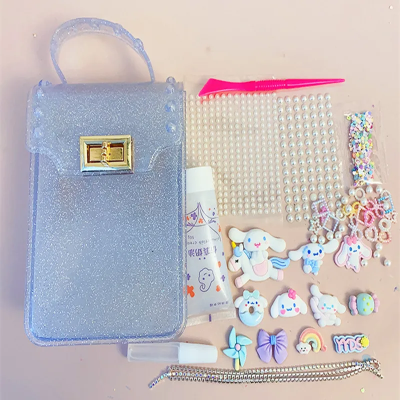 Children's Bags Handmade Materials Package Paste Small Jewelry DIY Cream Jelly Carry Bag Crossbody Bag Backpack Birthday Gifts